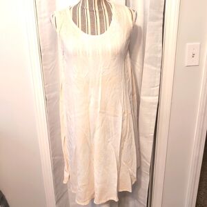 Island Beach Pale Pink Sun Dress‎ Coverup lightweight Sleeveless Size L/XL